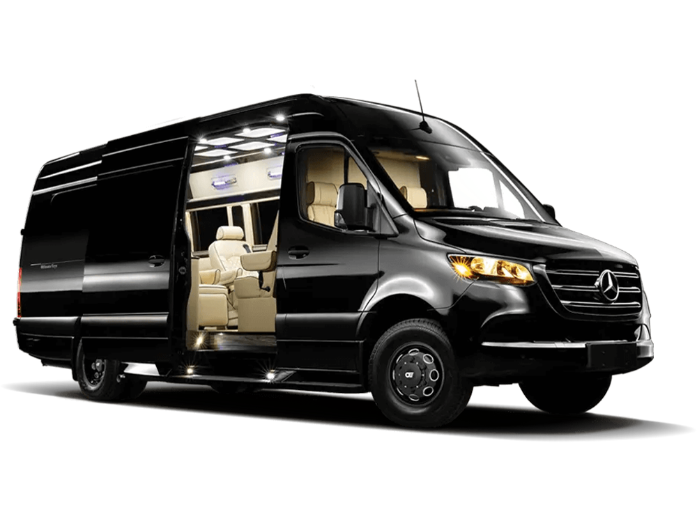 Jet Sprinter with jet-style seating for luxury Derby outings