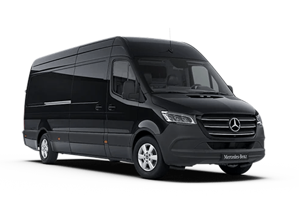 Luxury black Mercedes Sprinter for small Kentucky Derby groups